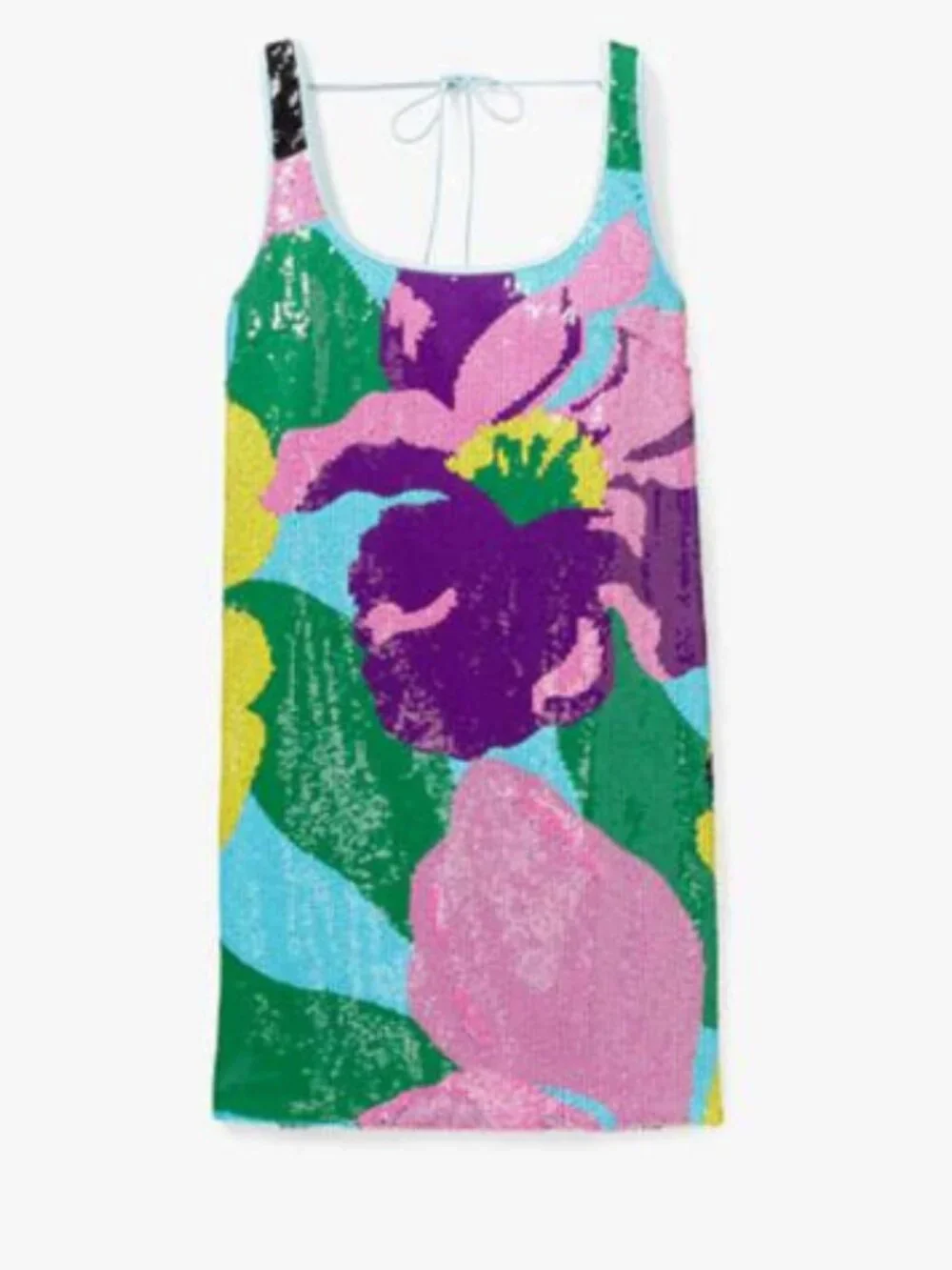 Kate Spade Orchid Bloom Sequin Dress - Size Large
